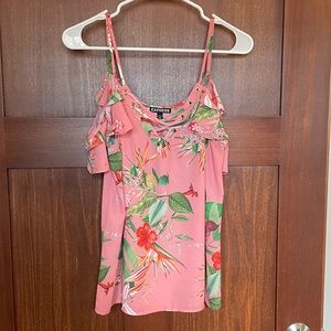 Express peep shoulder top
